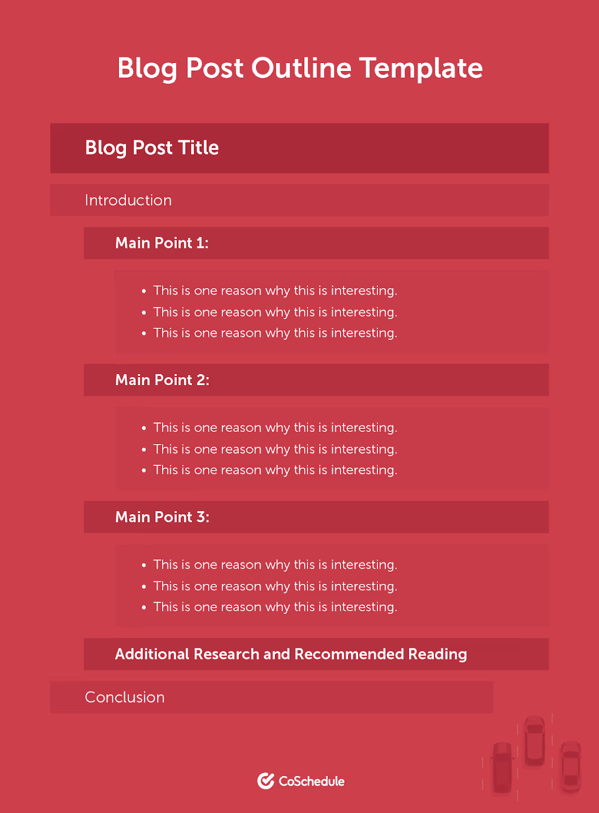 Blog outline template.